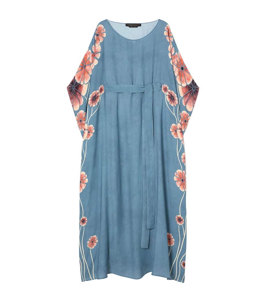 x Maccapani Flowers Kaftan Maxi Dress BLUE AZURE Image 1
