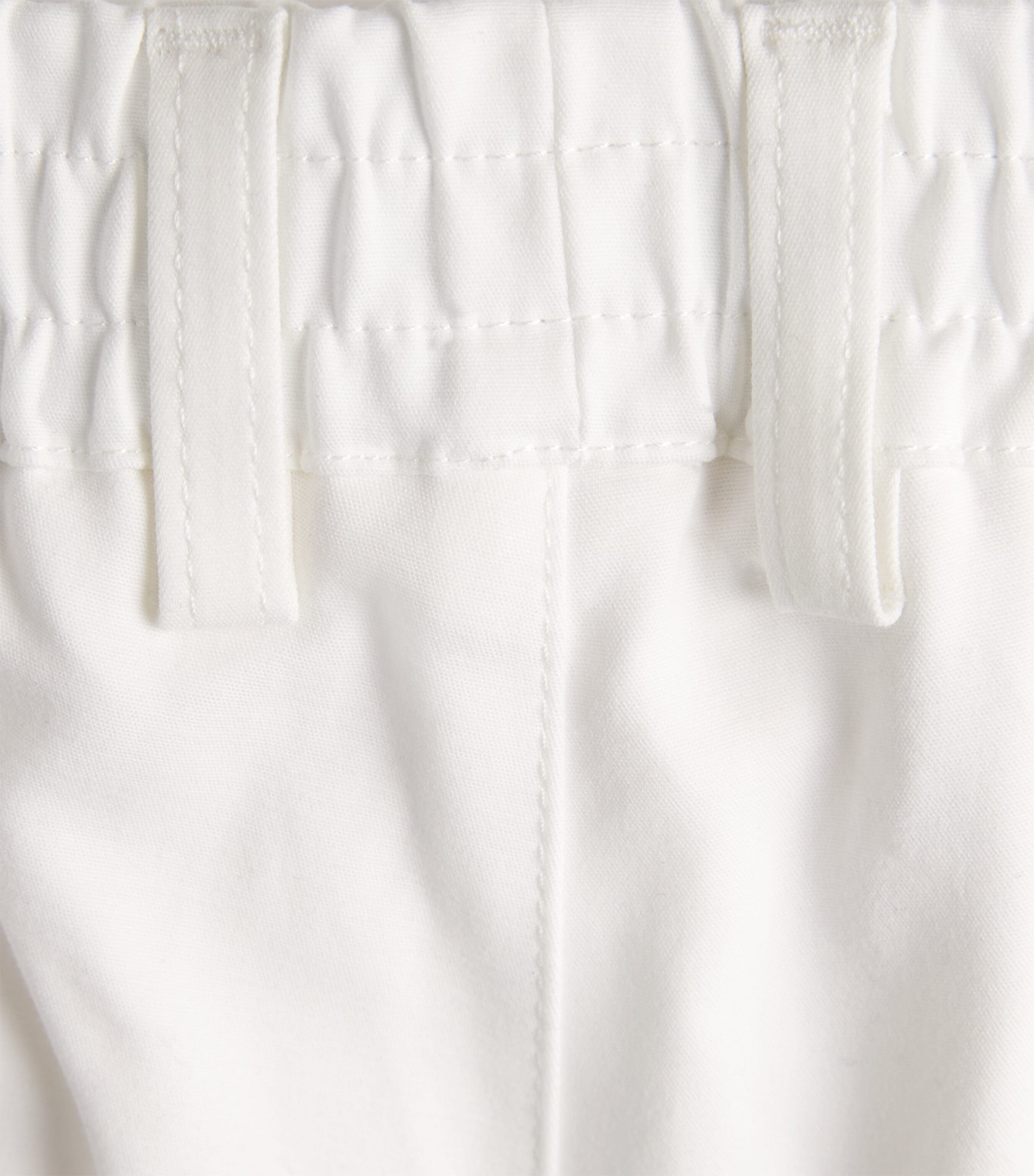 Eleventy Mens Stretch-Cotton Elasticated Trousers Bianco Image 6
