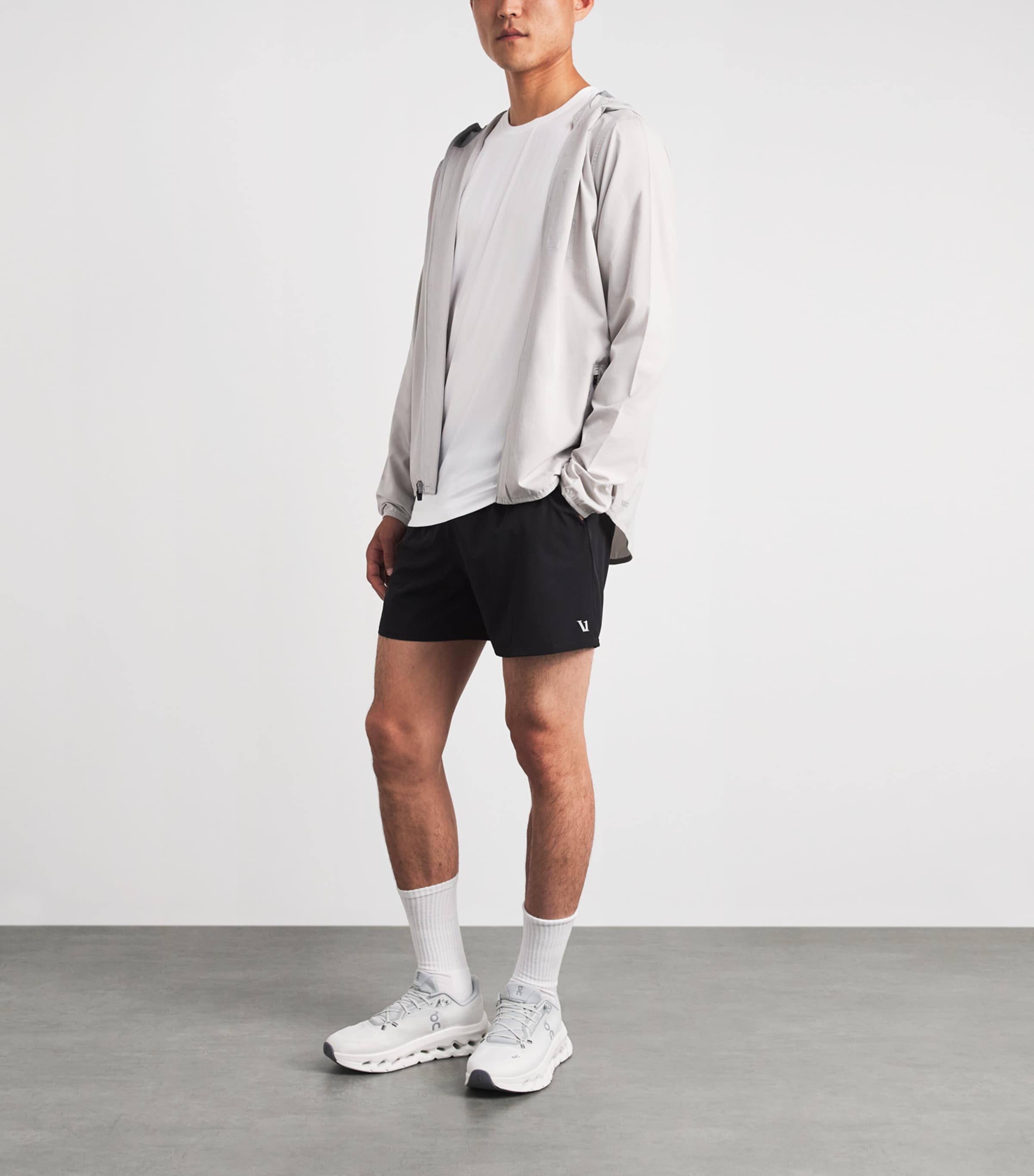 VUORI Mens Strato Tech Long-Sleeve T-Shirt Wht White Image 2