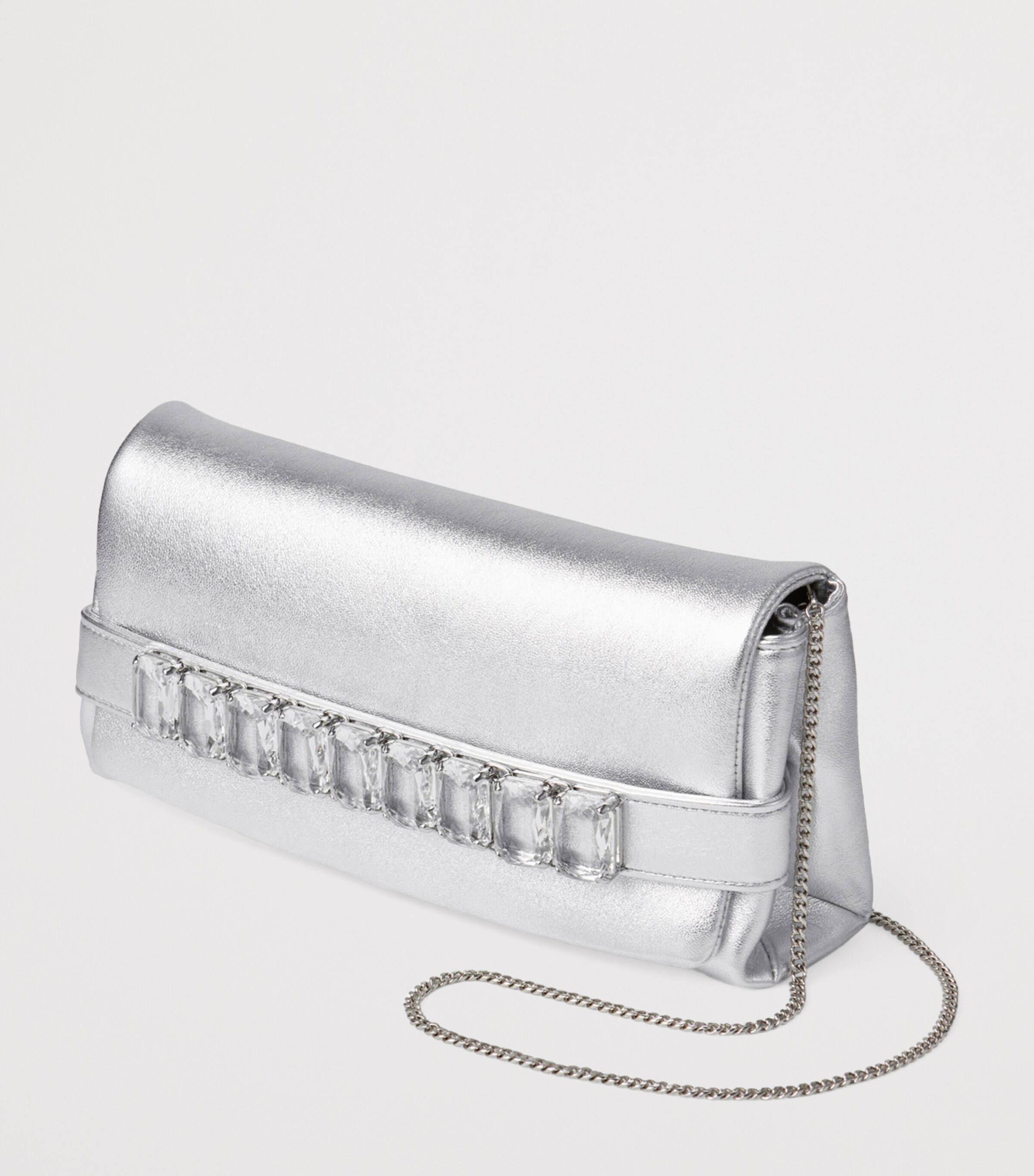 Kya Clutch Bag SILVER/CRYSTAL Image 5