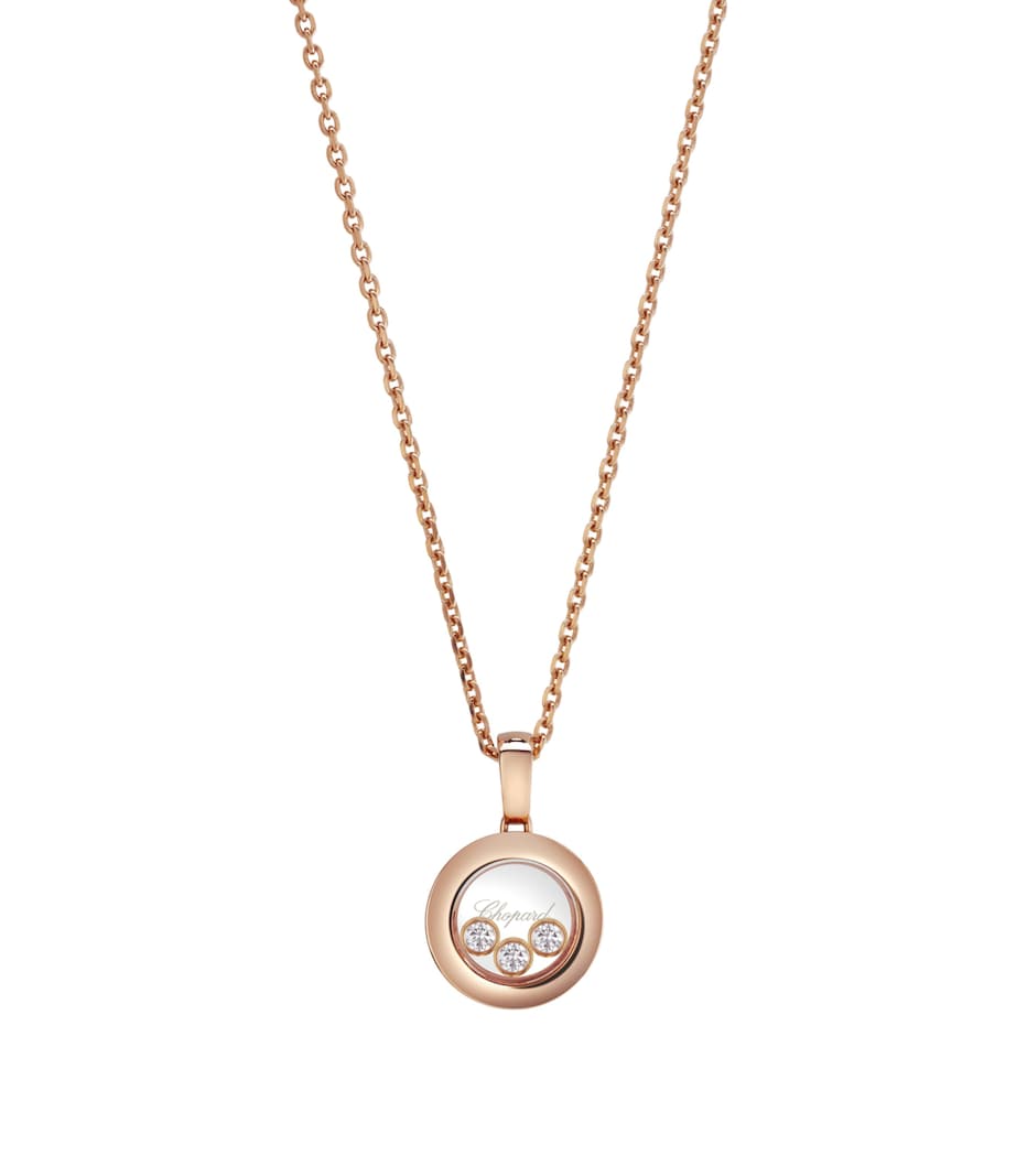 Rose Gold And Diamond Happy Diamonds Icons Pendant 18K ROSE GOLD Image 1