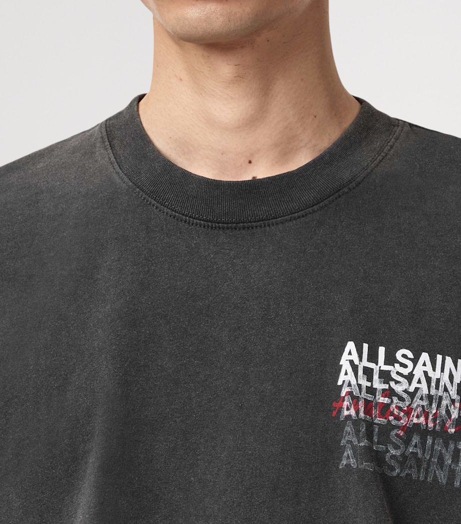 Organic Cotton Graphene Oversized T-Shirt WASHED BLACK Image 7