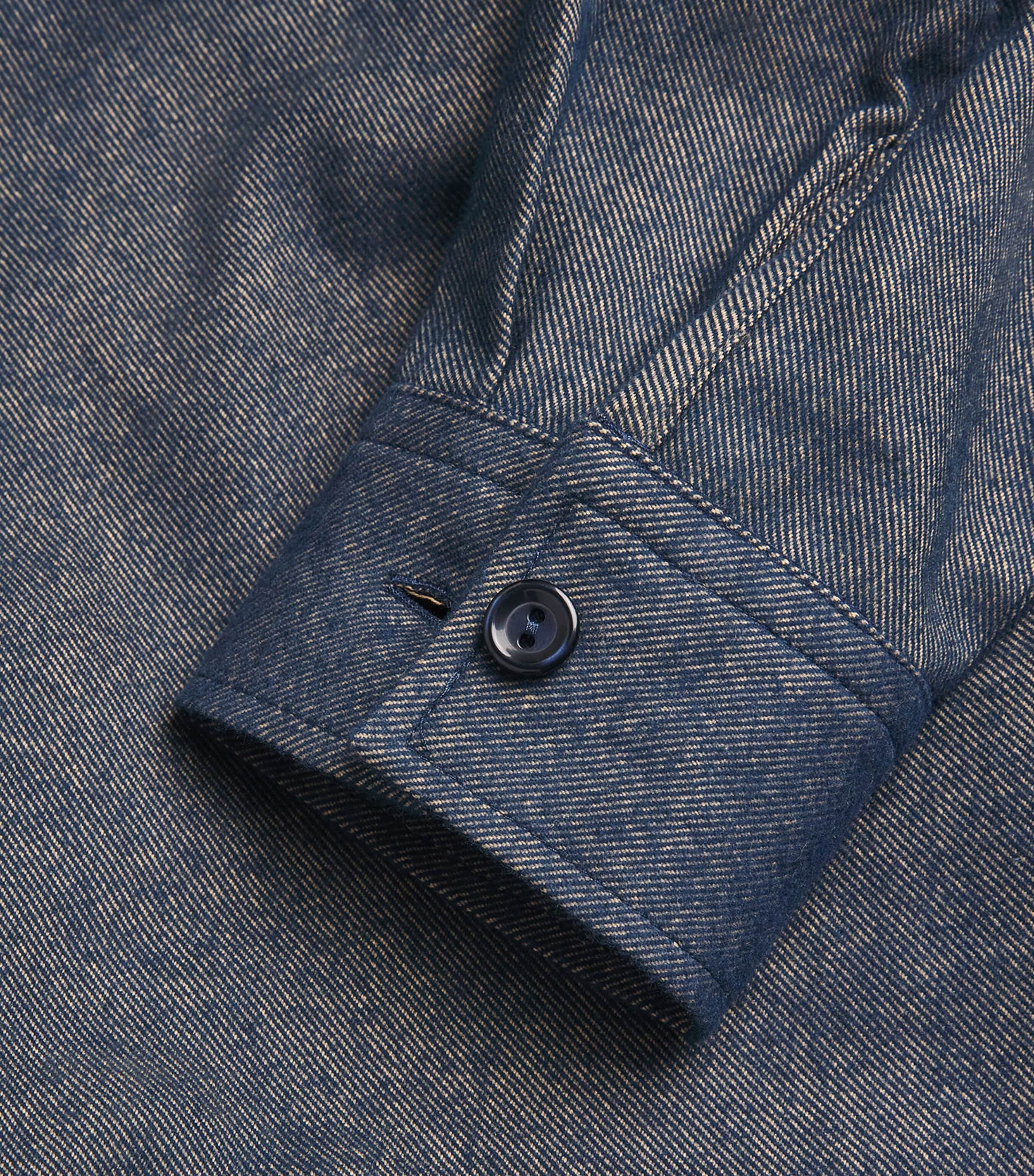 Flannel Twin-Pocket Shirt CHAMBRAY. Image 5