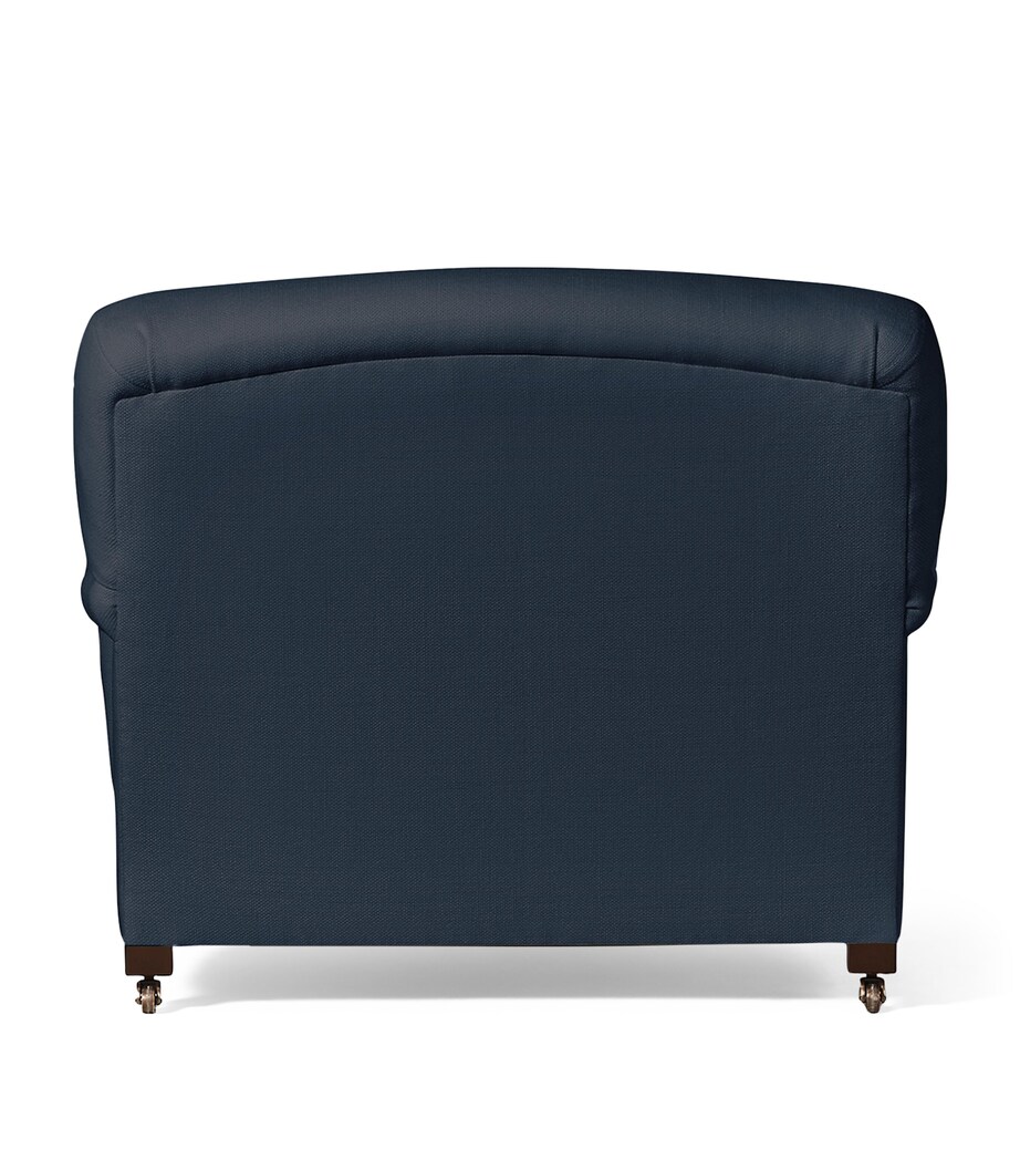 Beechwood and Linen Somerville Club Chair MEDIUM MAHOGANY Image 4