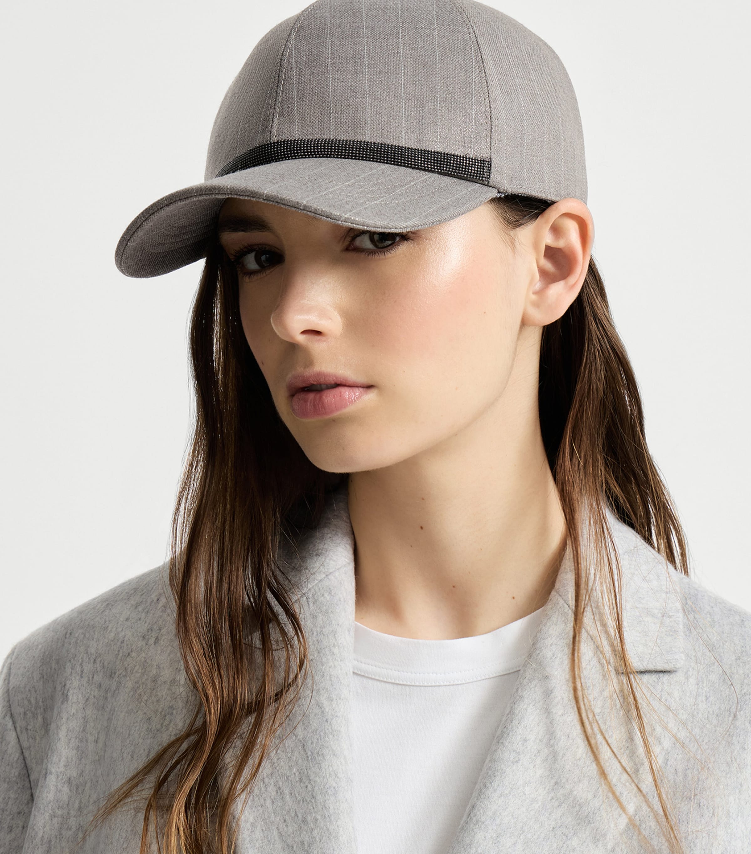 Brunello Cucinelli Grey Wool-Blend Cap | Harrods US