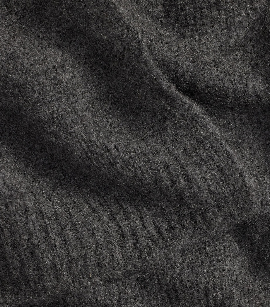 Cashmere-Blend Jersey Scarf MEDIUM GREY MELANGE Image 3