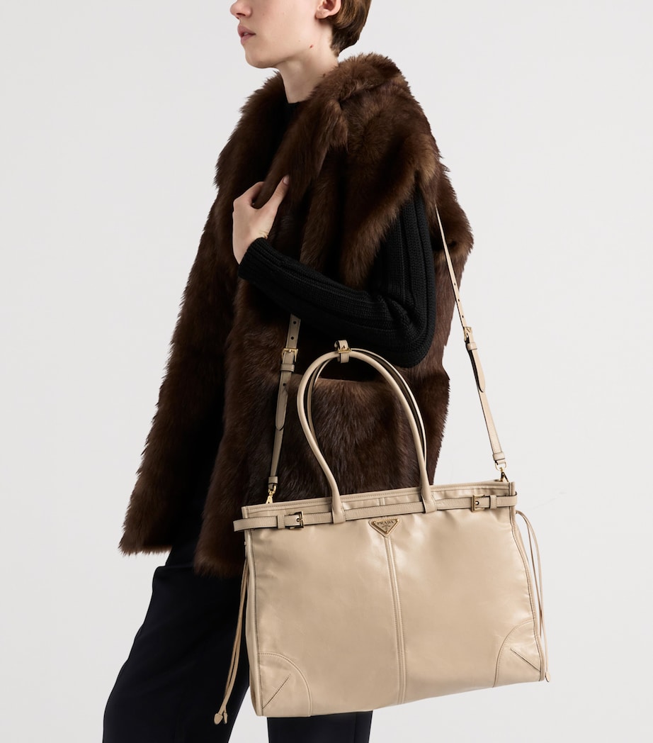 Extra Large Leather Bonnie Shoulder Bag F03MV Image 9