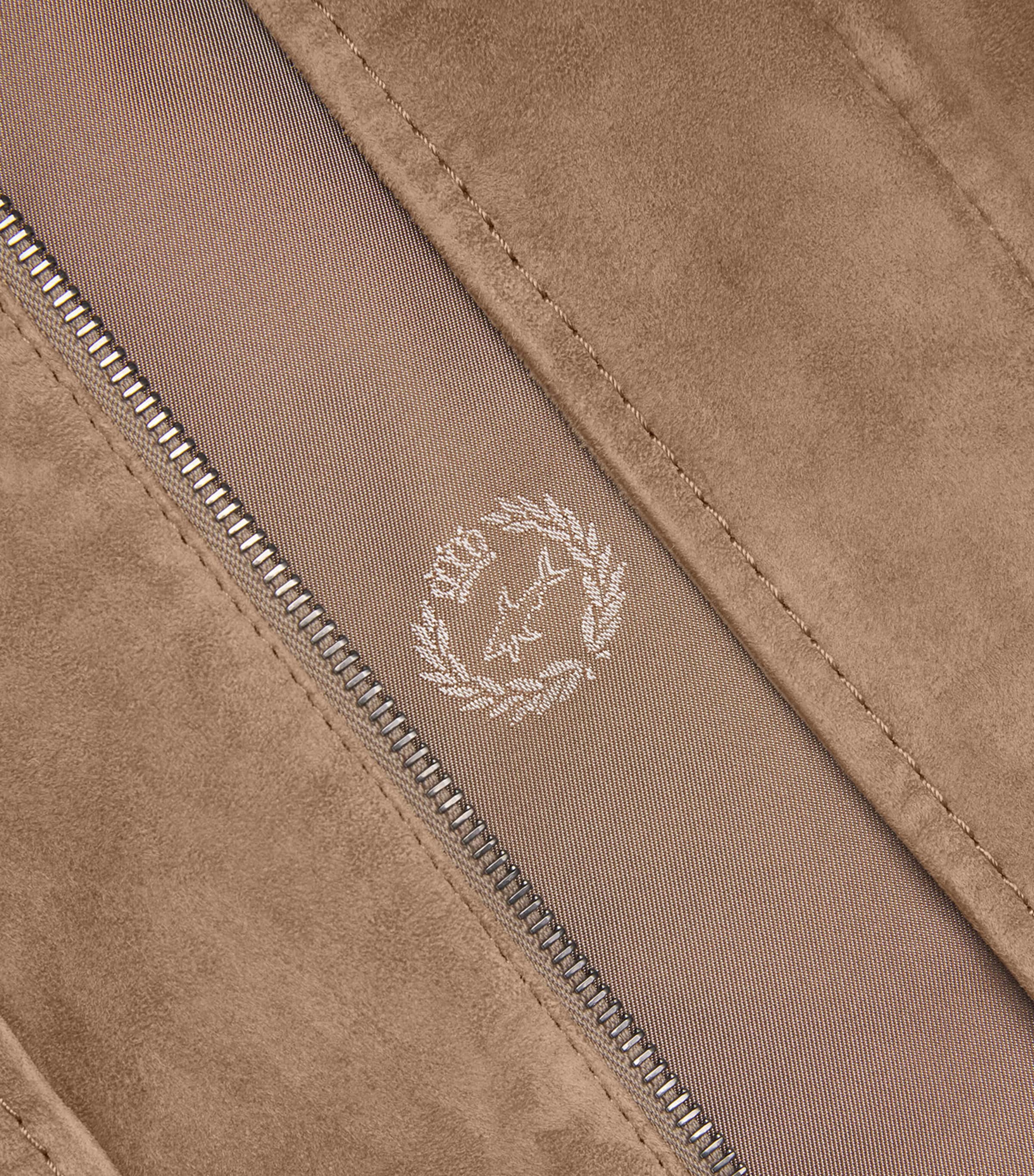 Aqualeather Suede Shacket 074BROWN Image 5