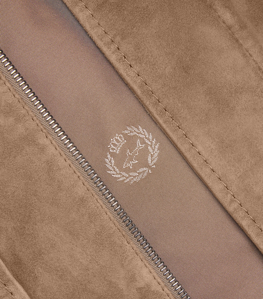 Aqualeather Suede Shacket 074BROWN Image 5