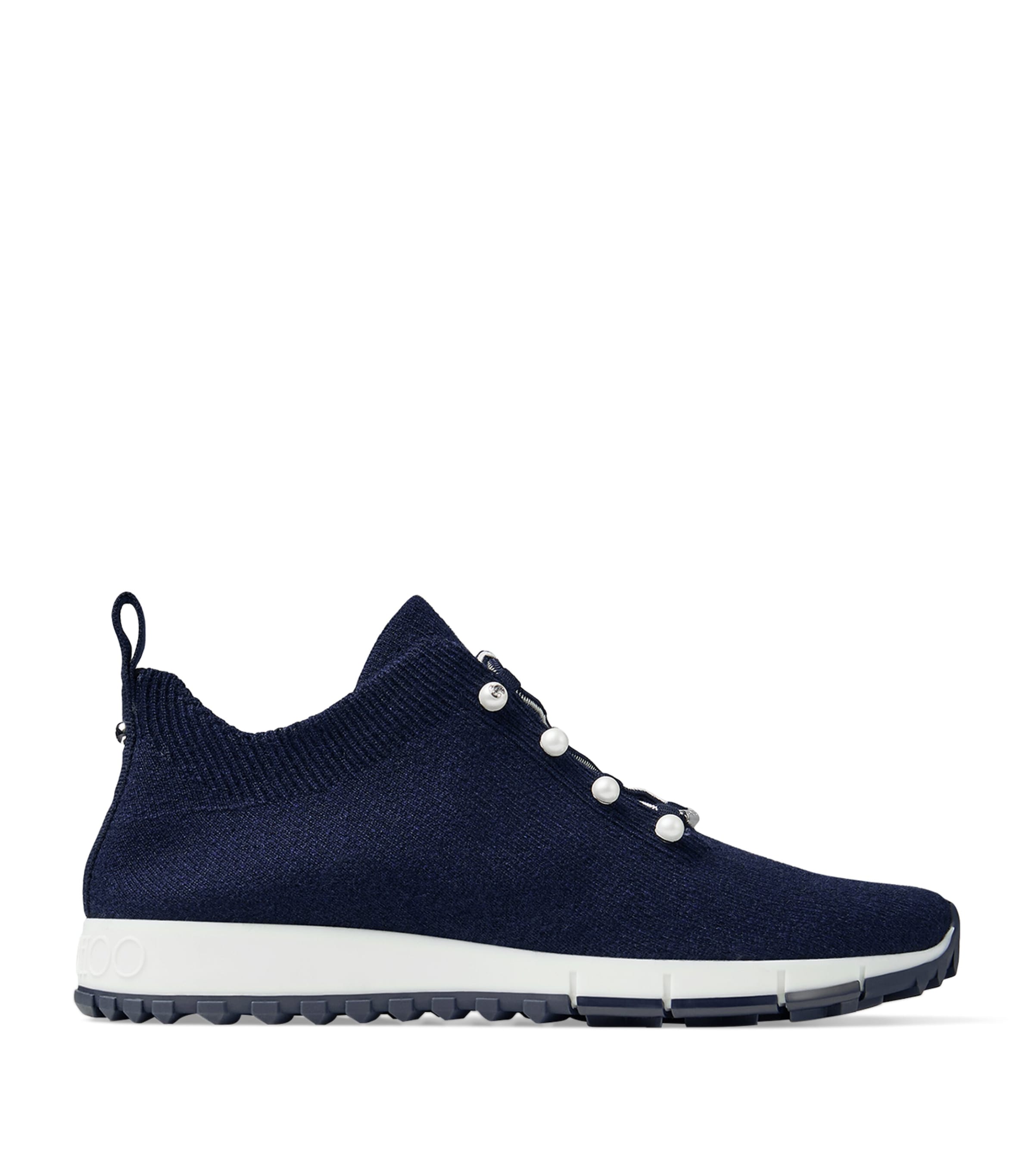 Jimmy Choo Veles Cashmere Sneakers V Marine Mix Image 1