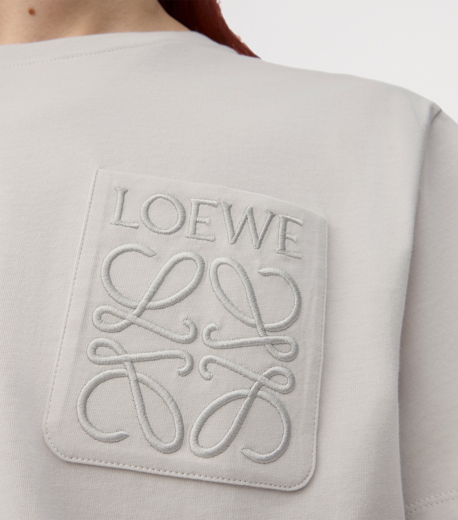 Cotton Anagram T-Shirt MEDIUM GREY Image 4