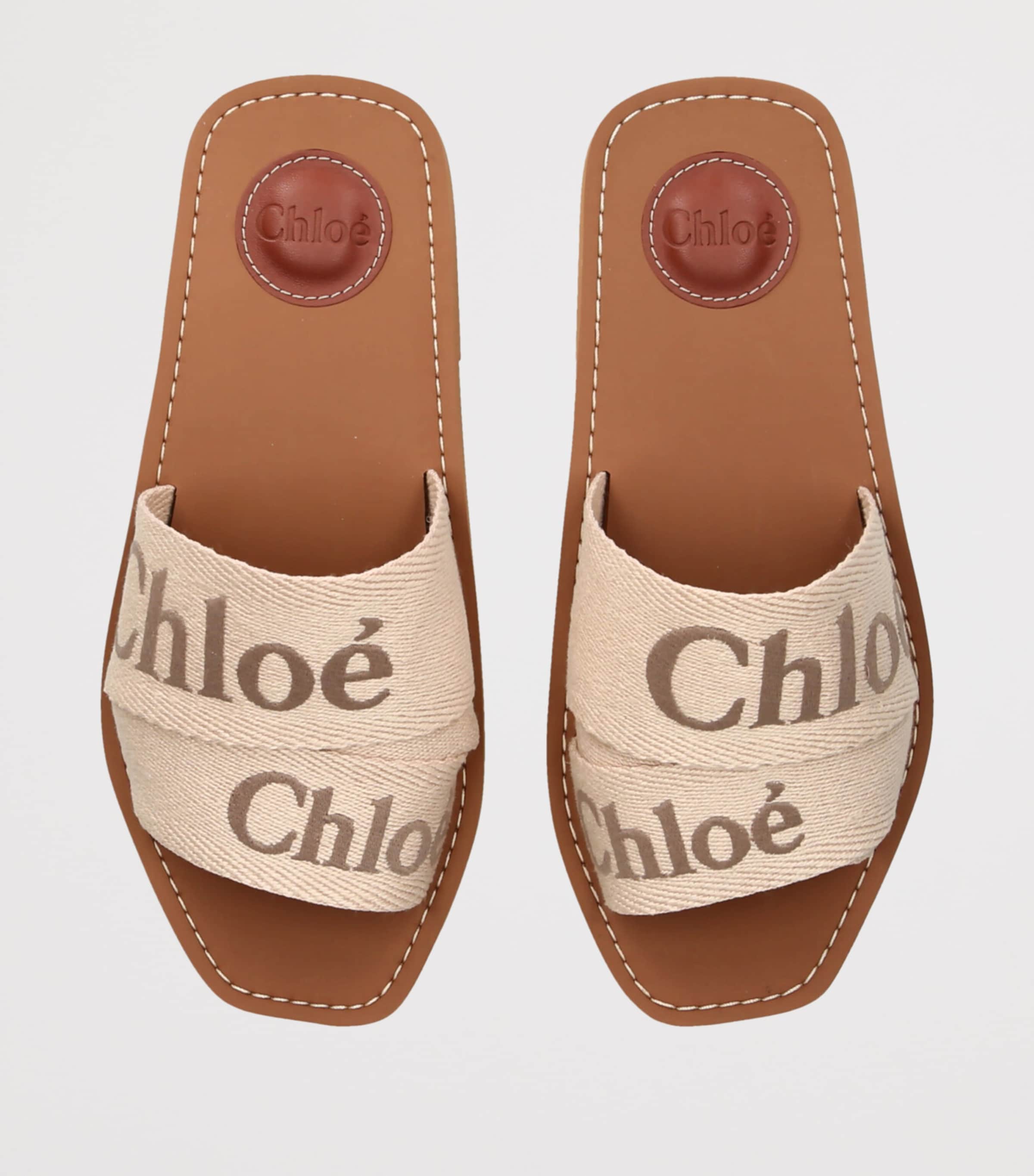 Canvas Jacquard Woody Sandals BLUSH Image 4