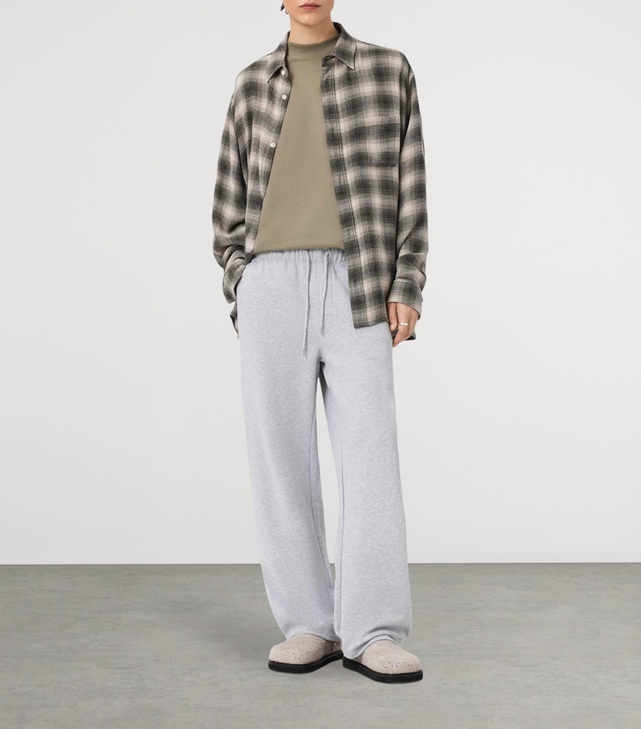 AllSaints Mens Cotton Asher Sweatpants Grey Marl Image 2