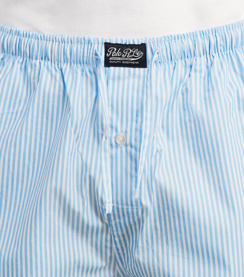 Polo Ralph Lauren Mens Cotton Stripe Pyjama Bottoms Blue Stripe Image 3