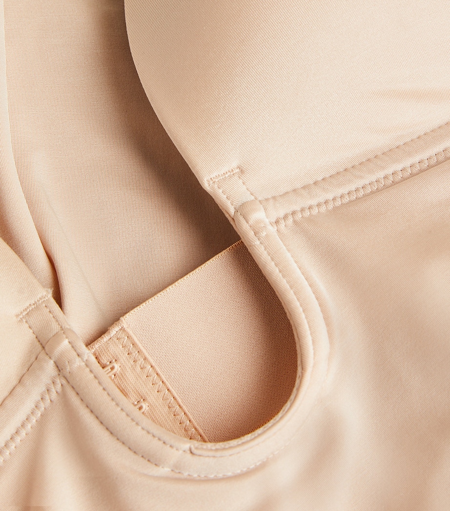 SPANXshape Suit Your Fancy Plunge Mid-Thigh Bodysuit - Medium Control CHAMPAGNE BEIGE Image 4