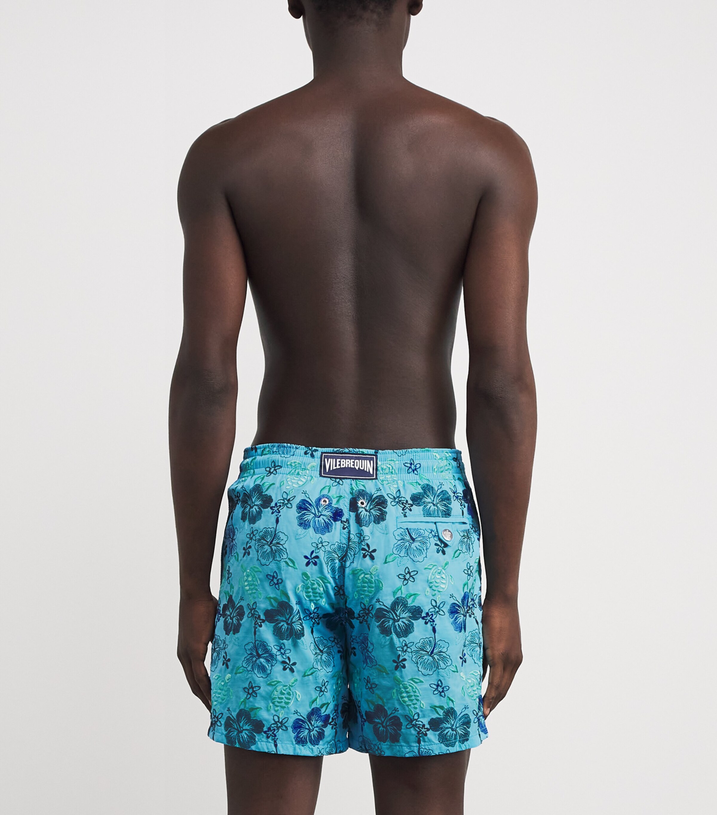 Embroidered Mistral Swim Shorts 612 TOPAZE BLEUE Image 3
