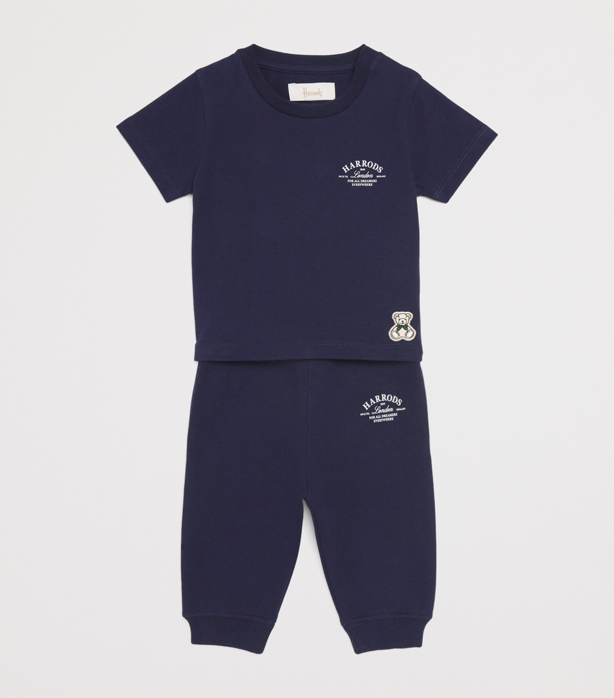 Cotton Sweatpants (0-18 Months) NAVY Image 3
