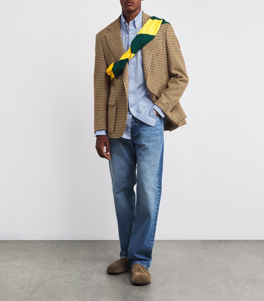 Cotton-Blend Check Shirt BLUE Image 2