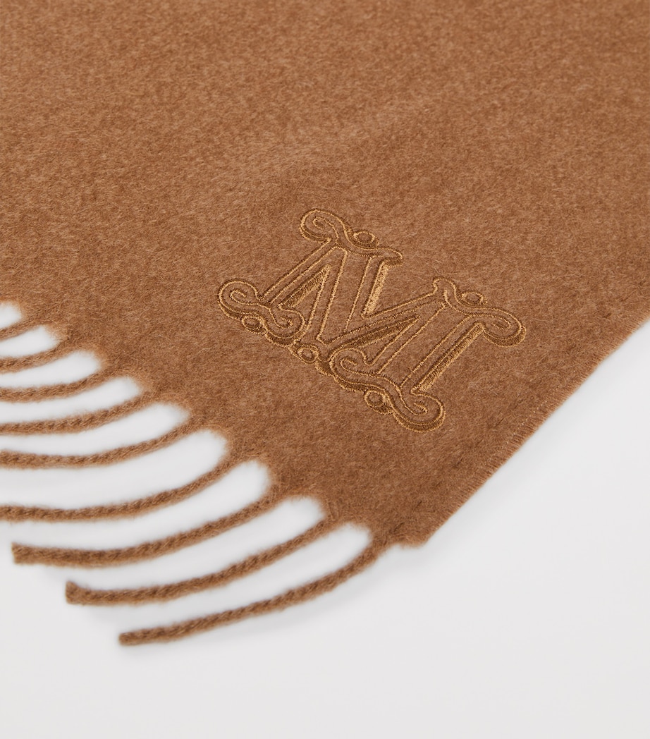 Camel Wool Scarf CAMEL Image 3