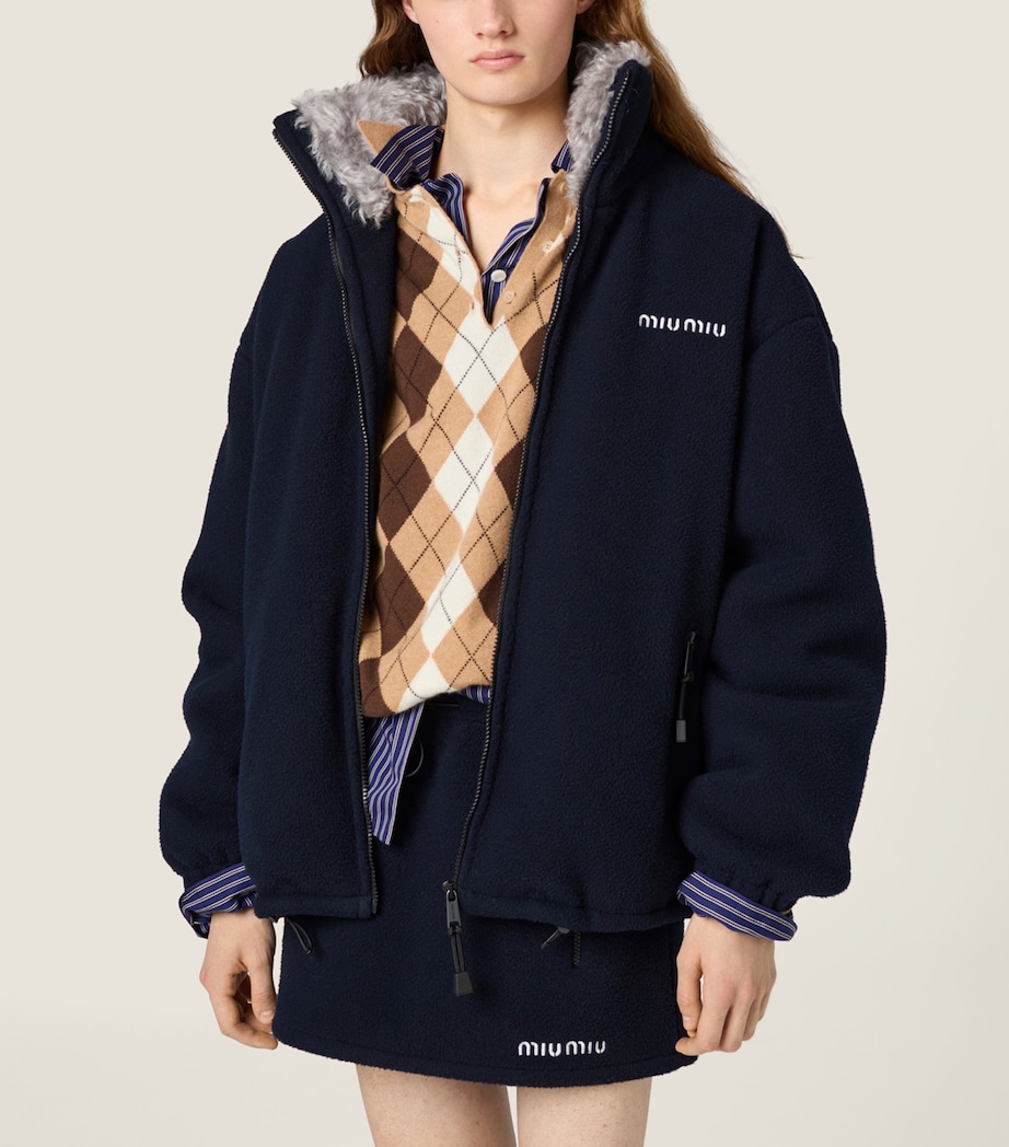 Fleece Logo Mini Skirt F0008 Image 4