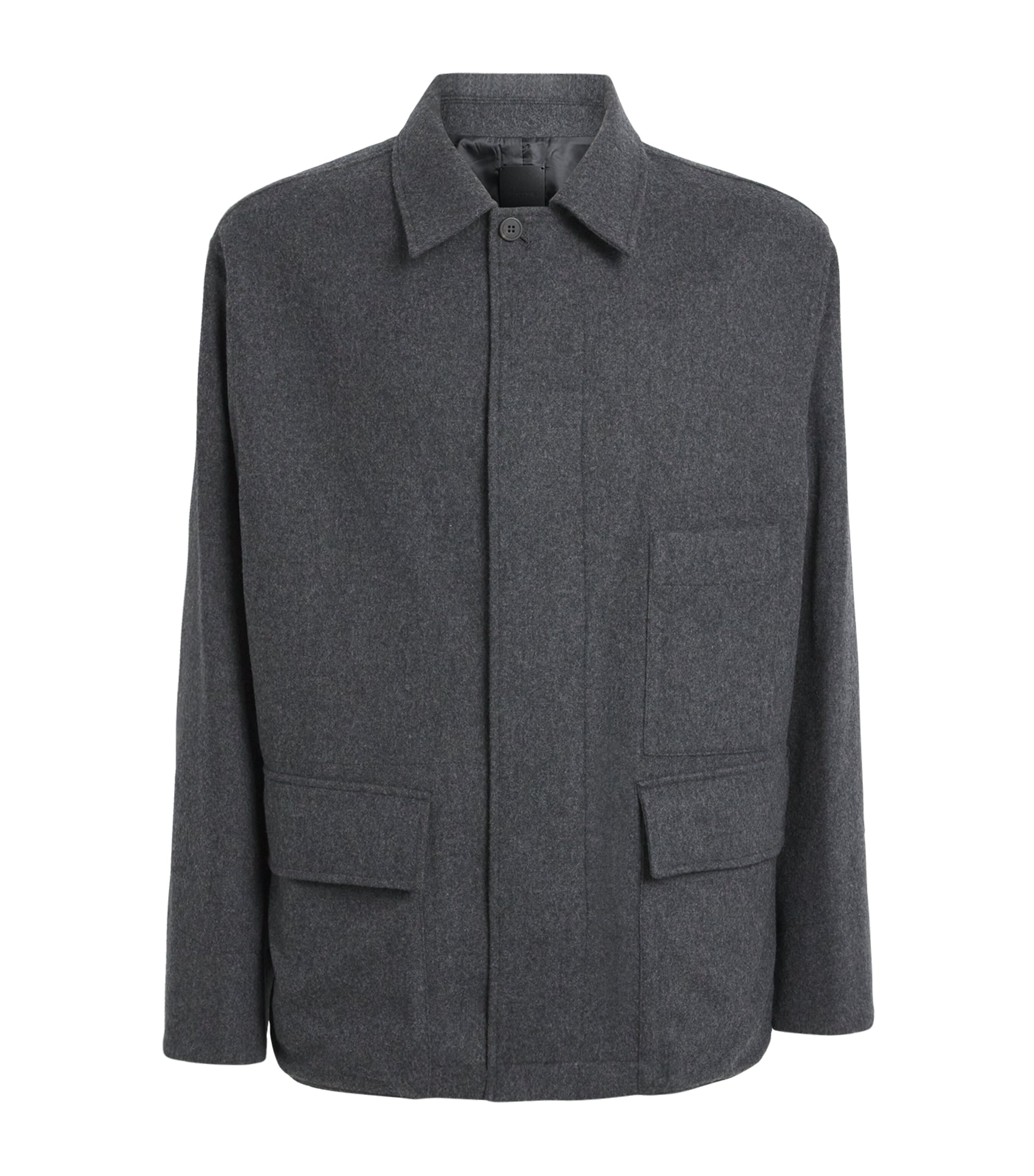 Le 17 Septembre Wool Field Jacket In Black