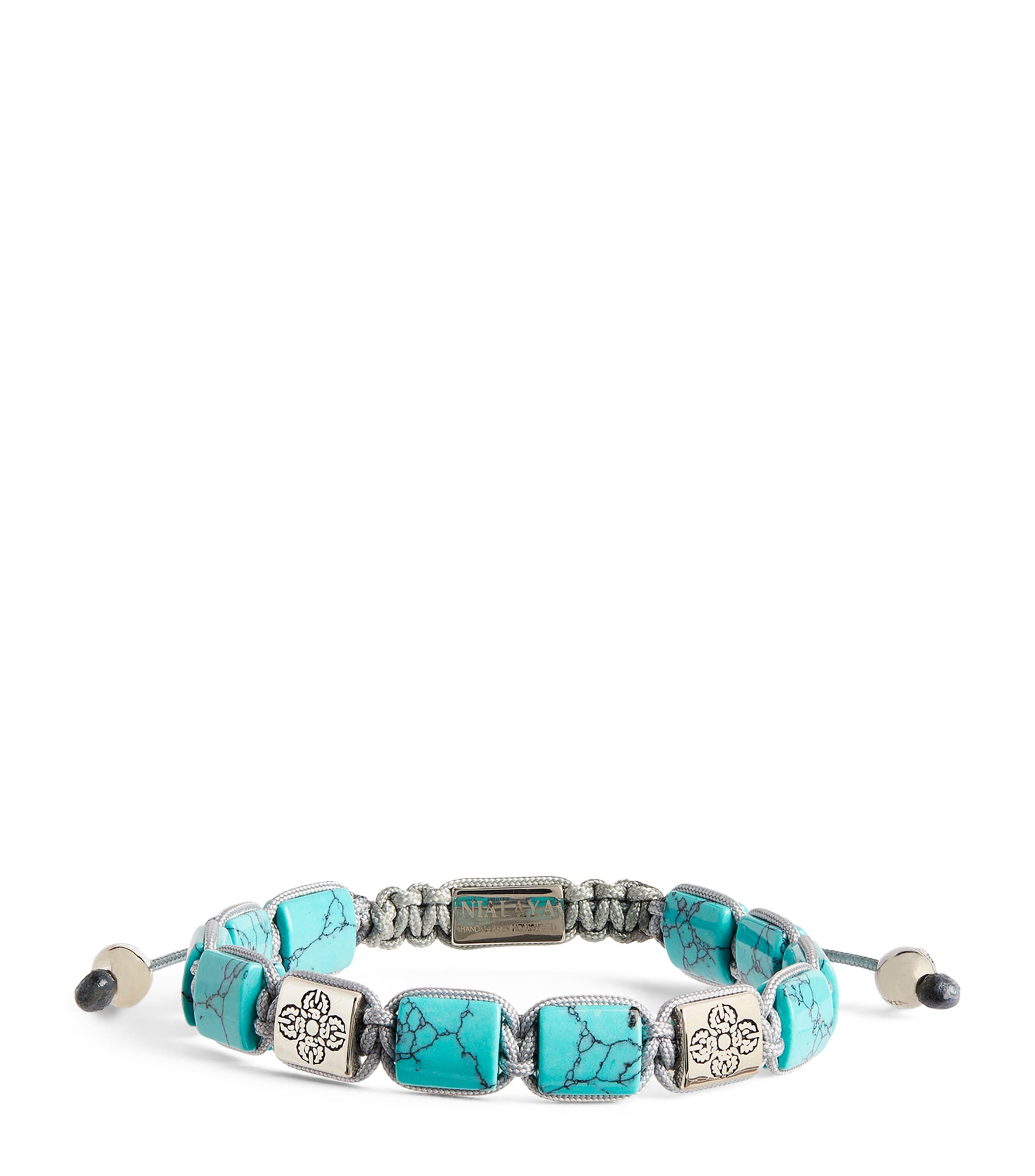 Turquoise Dorje Flatbead Bracelet TURQUOISE SILVER Image 1