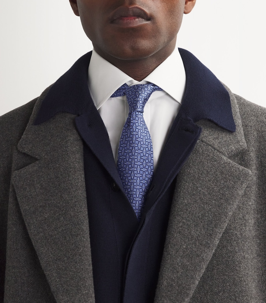 Canali Silk Jacquard Tie Image 3