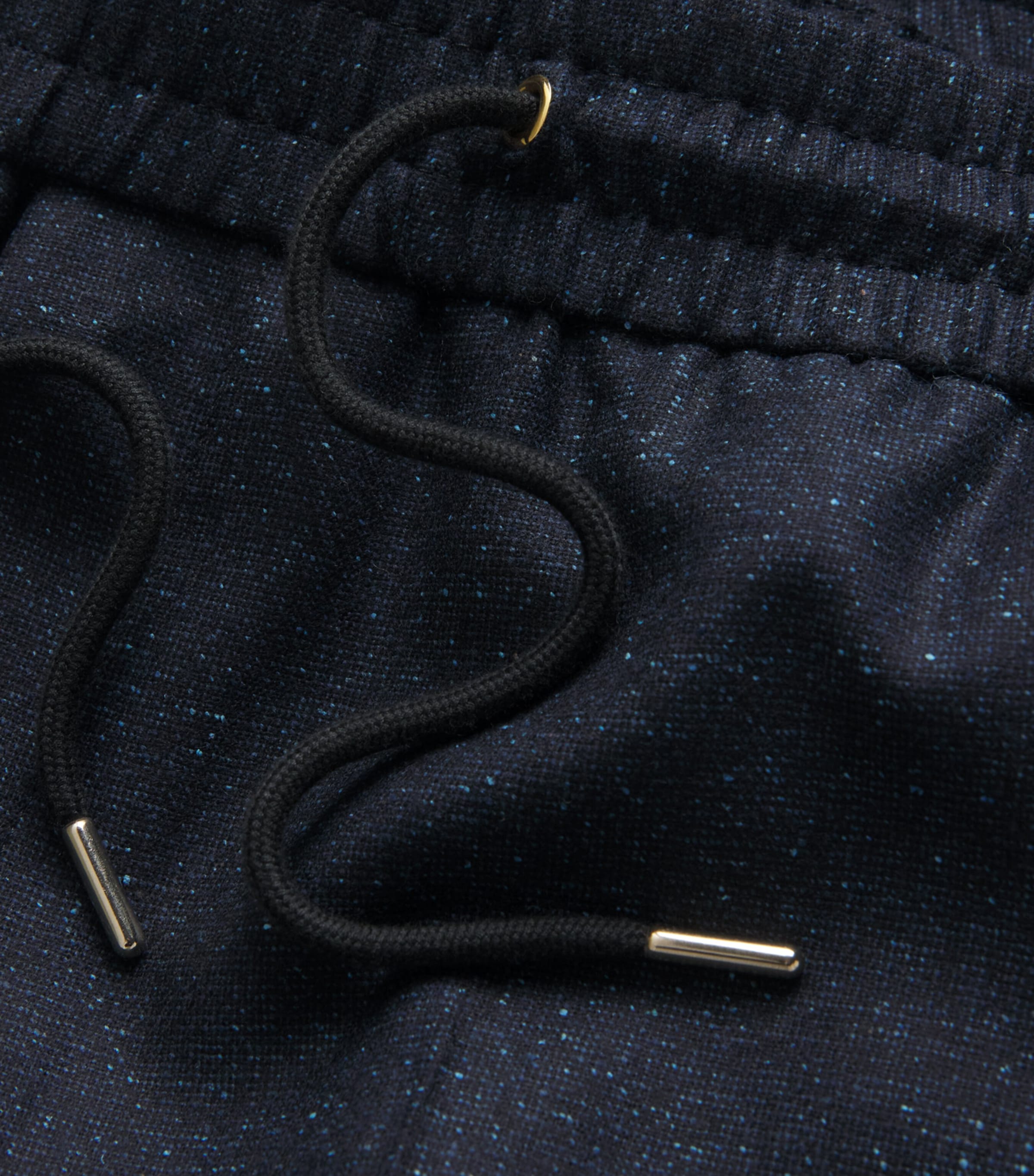 Wool Drawstring Trousers 47_NAVY Image 5