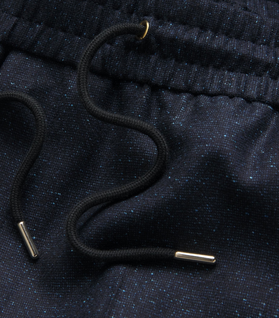 Wool Drawstring Trousers 47_NAVY Image 5
