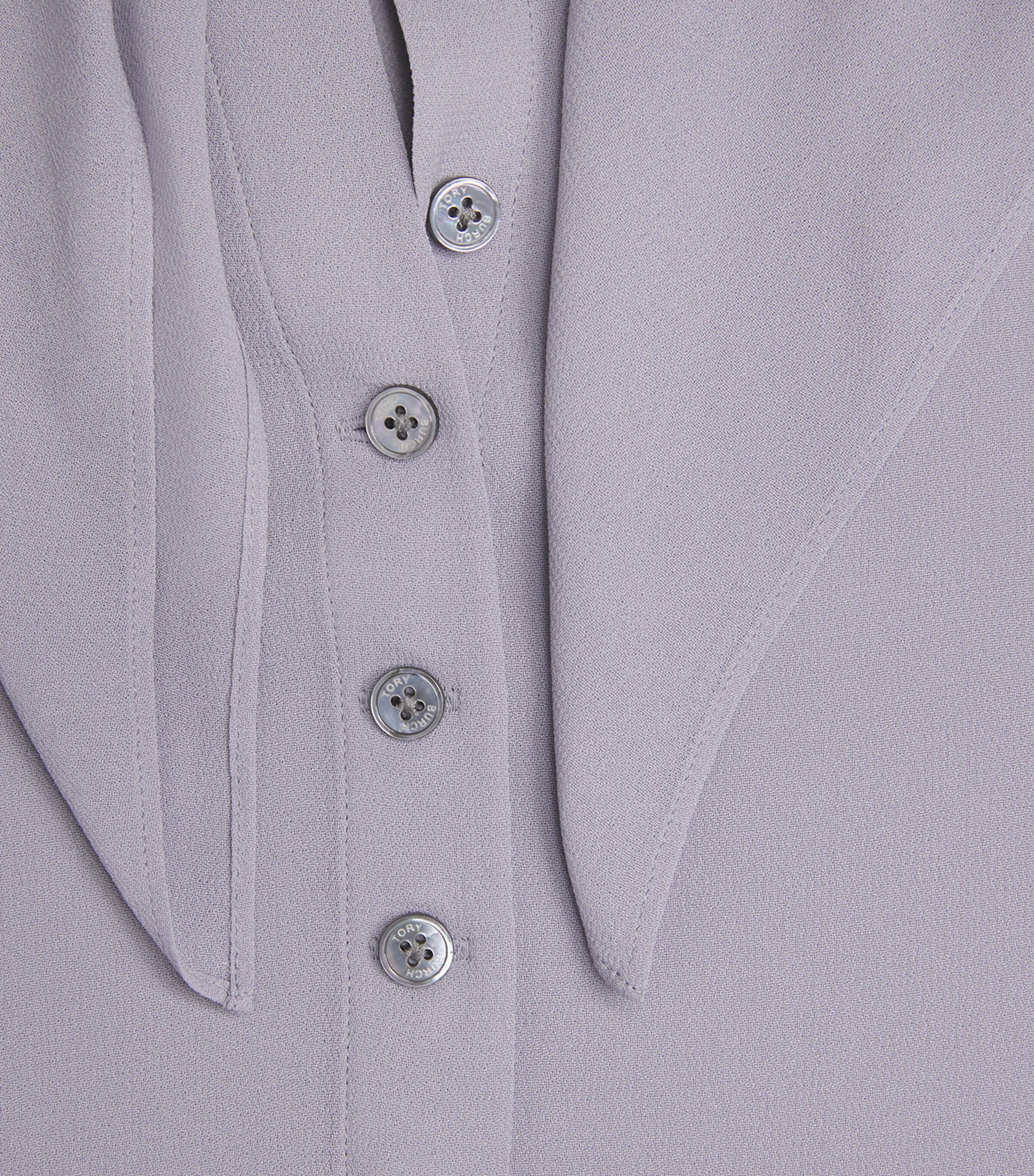 Georgette Pussybow Blouse 029 GRAY Image 5