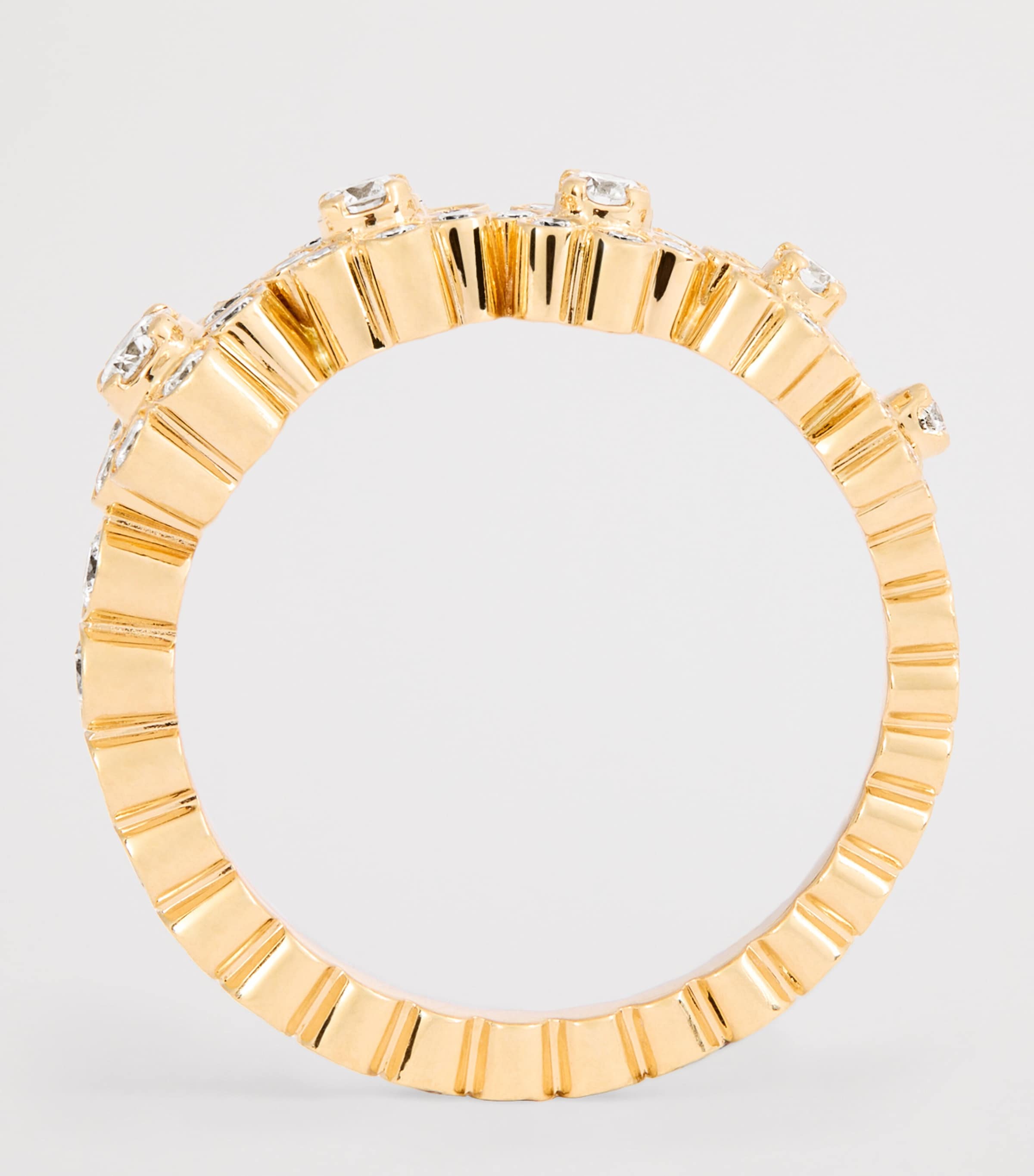 Yellow Gold and Diamond Ensemble de Fleurs Ring YELLOW GOLD Image 3