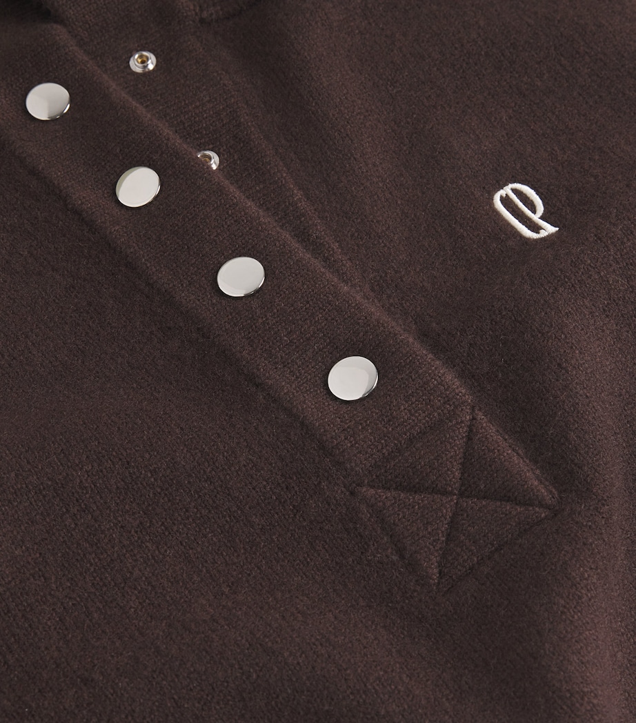 Embroidered-Logo Sweater Vest BROWN Image 6