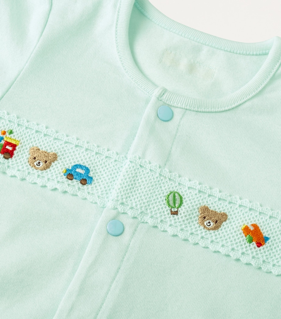 Cotton Embroidered Playsuit (60-80cm) 15 Image 6