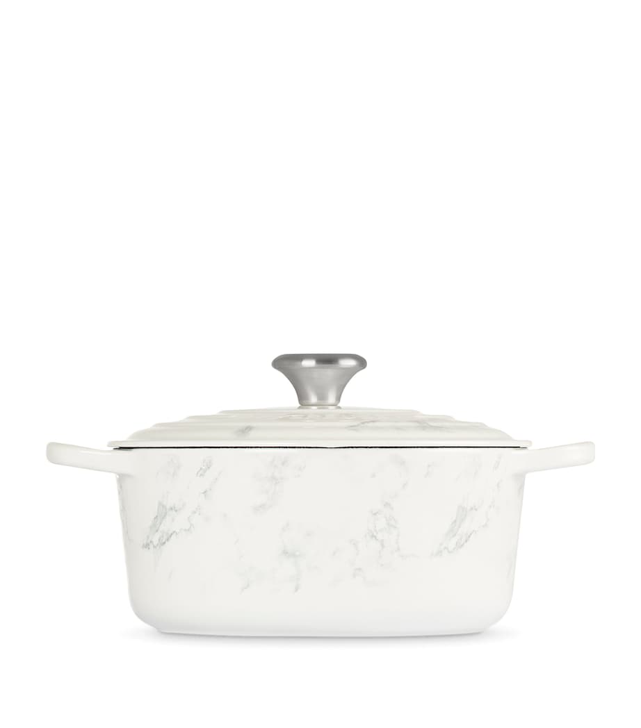 Cast Iron Round Casserole Dish (24cm) MARBLE Image 5