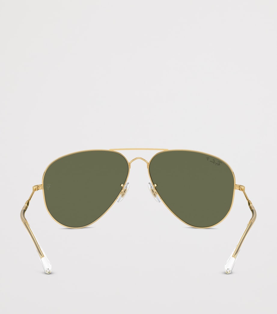 Ray-Ban Metal Old Aviator Pilot Sunglasses Image 4