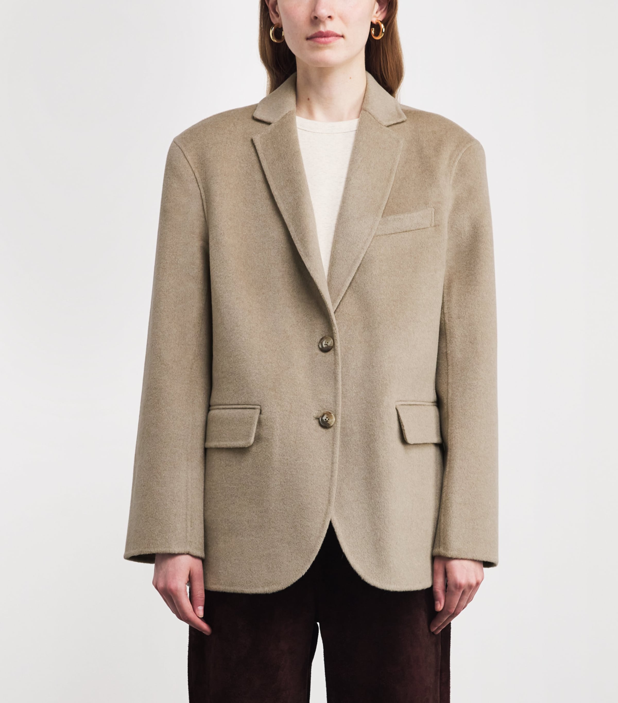Wool-Cashmere Quinn Blazer BEIGE Image 3