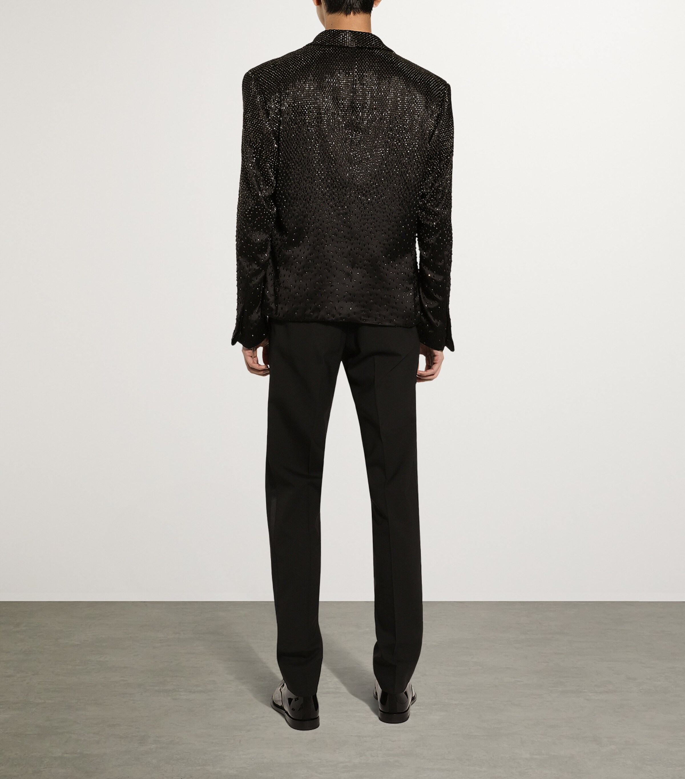 Embellished Satin Suit Jacket S9000-MULTI Image 3