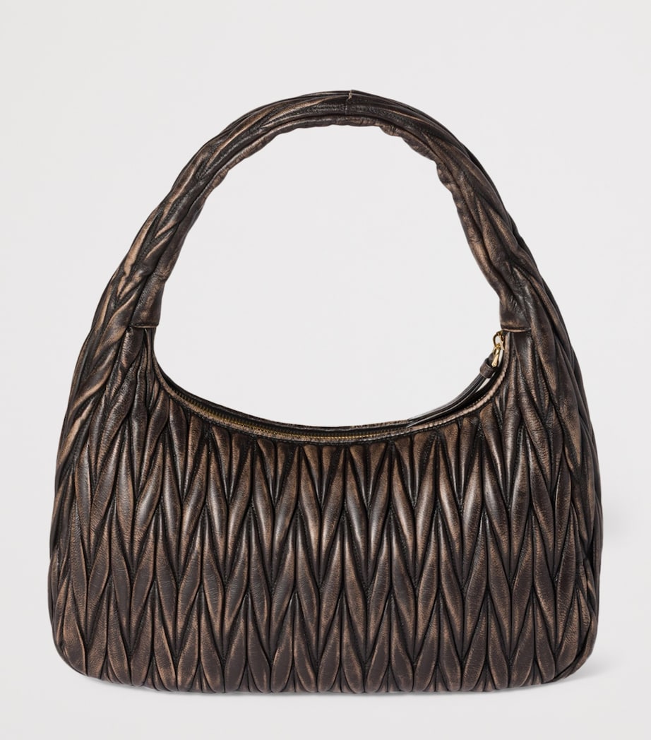 Matelassé Calfskin Wander Shoulder Bag F0201 Image 4