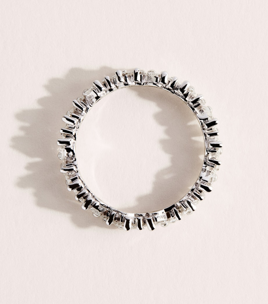 Suzanne Kalan White Gold and Diamond La Fantaisie Cosmic Eternity Ring Wg/wd Image 3