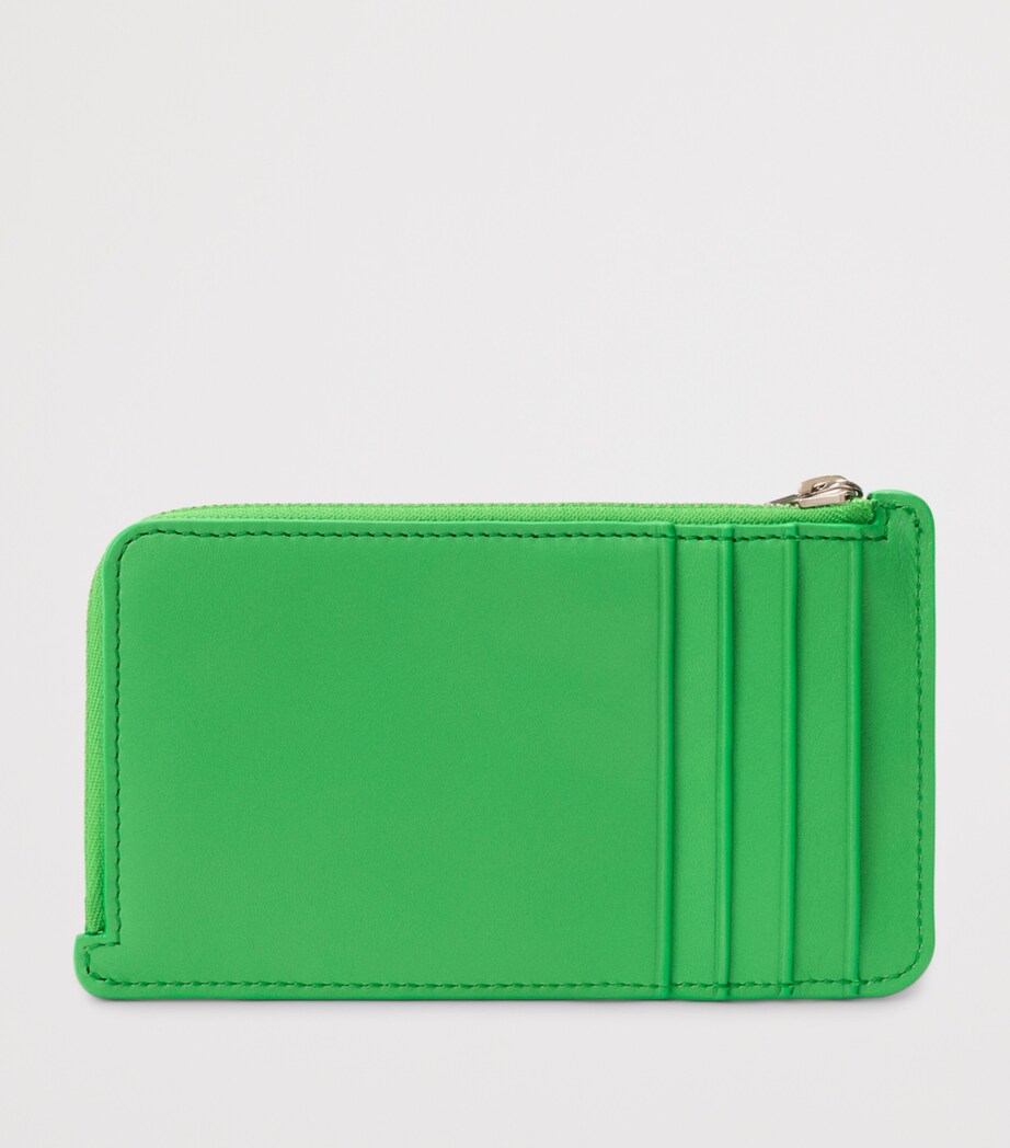 LOEWE Leather Knot Card Holder Clover Green Image 3