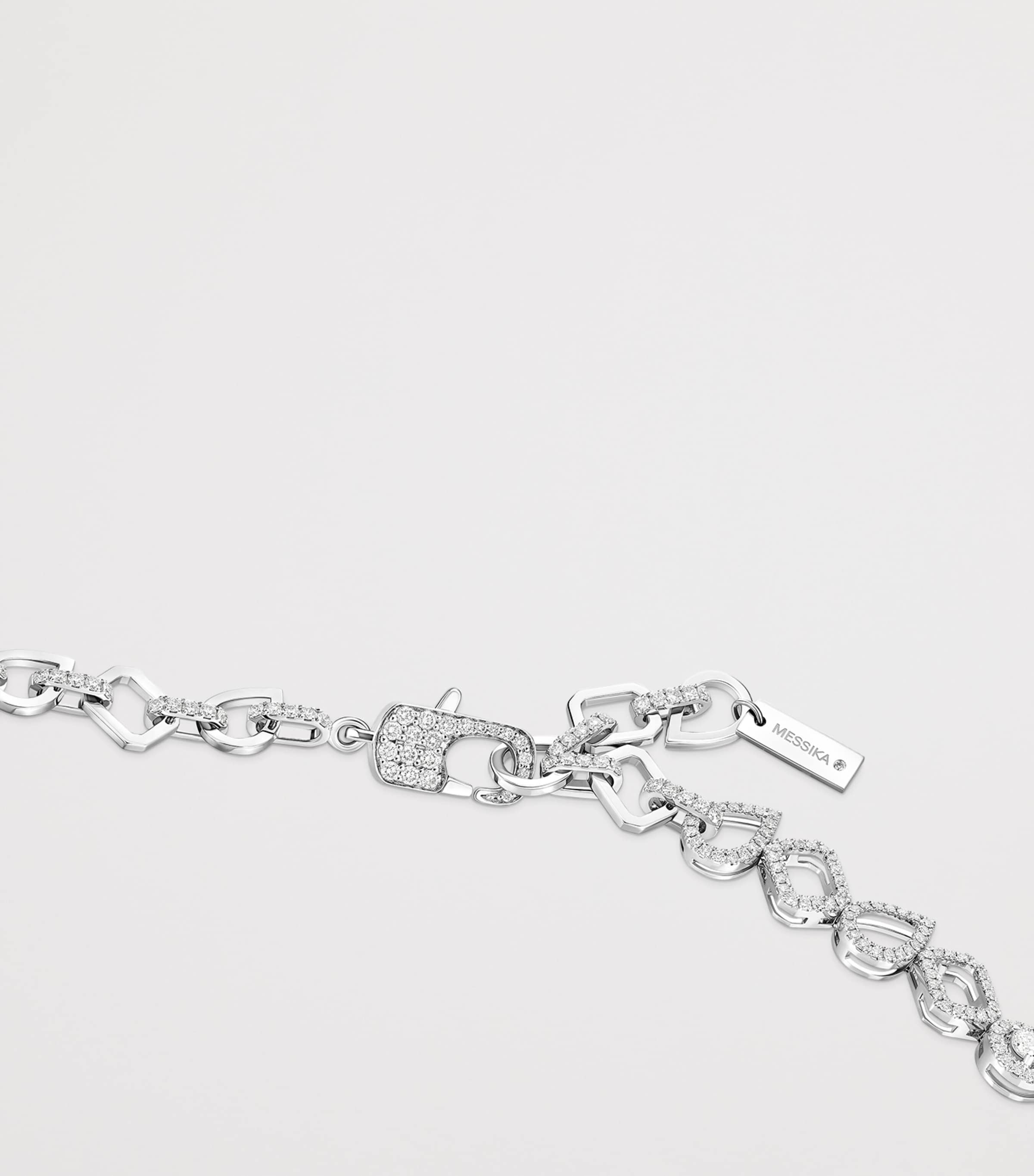 Messika My Twin Diamond and White Gold Tennis Necklace (8.18ct) White Gold Image 2