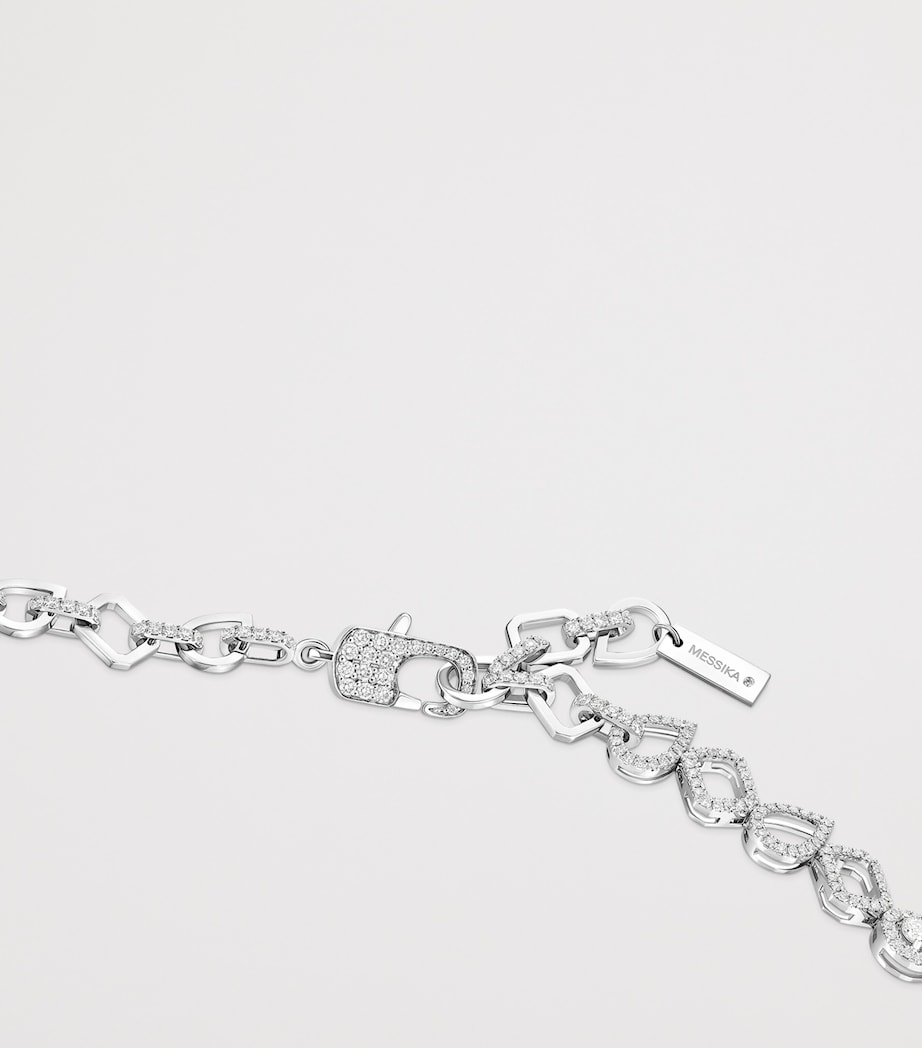 Messika My Twin Diamond and White Gold Tennis Necklace (8.18ct) White Gold Image 2