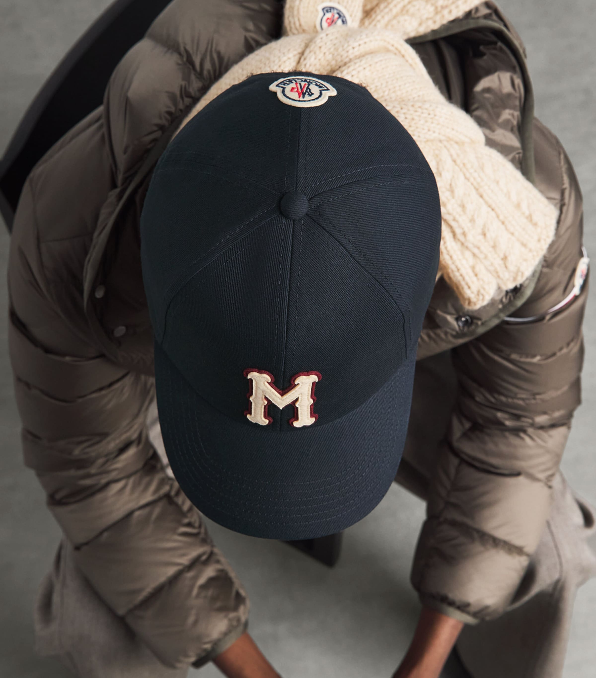 Moncler Cotton Monogram Baseball Cap Image 2