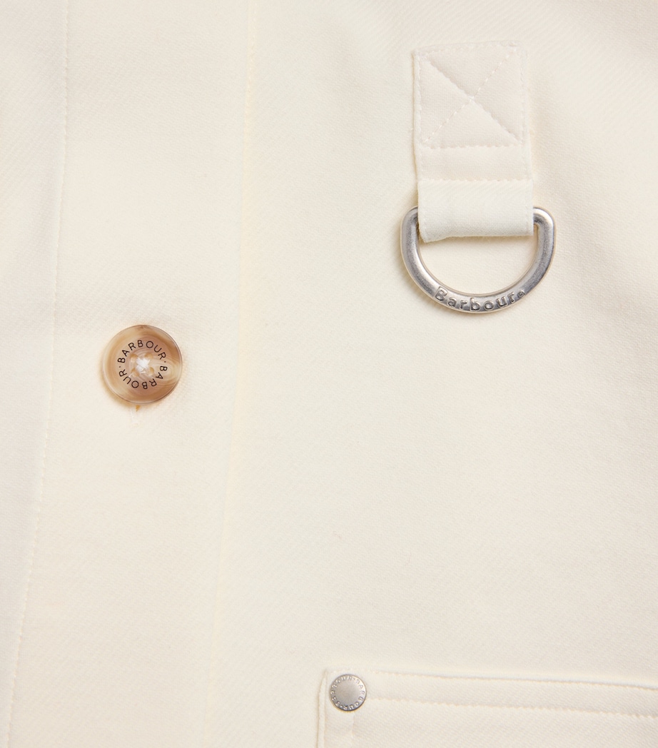 Stretch Cotton-Blend Kirby Overshirt ECRU Image 5