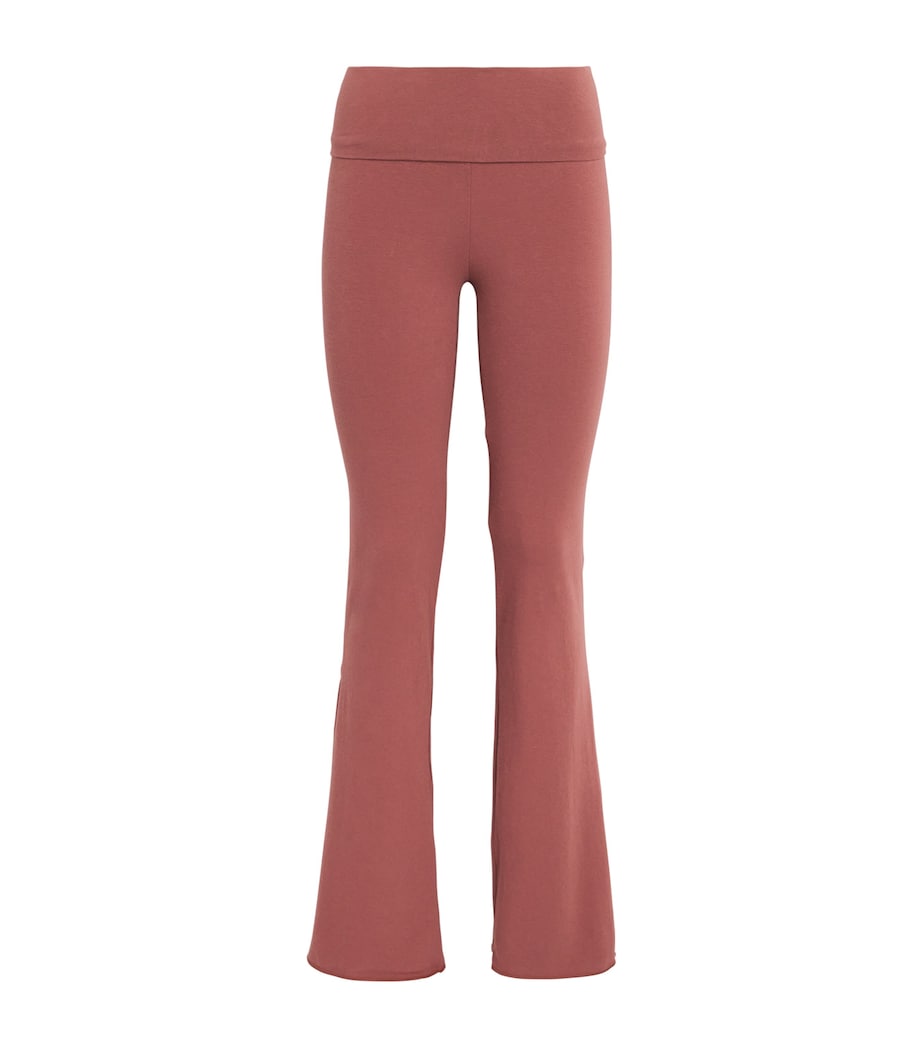 Cotton Jersey Foldover Trousers REDWOOD Image 1