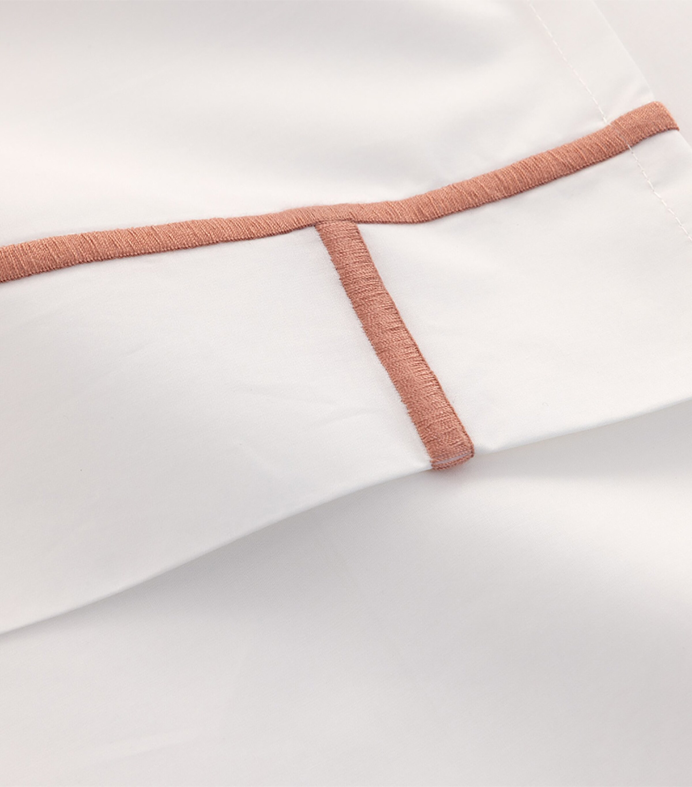 Yves Delorme Athena Santal Double Flat Sheet (240cm x 295cm) Santal Image 3