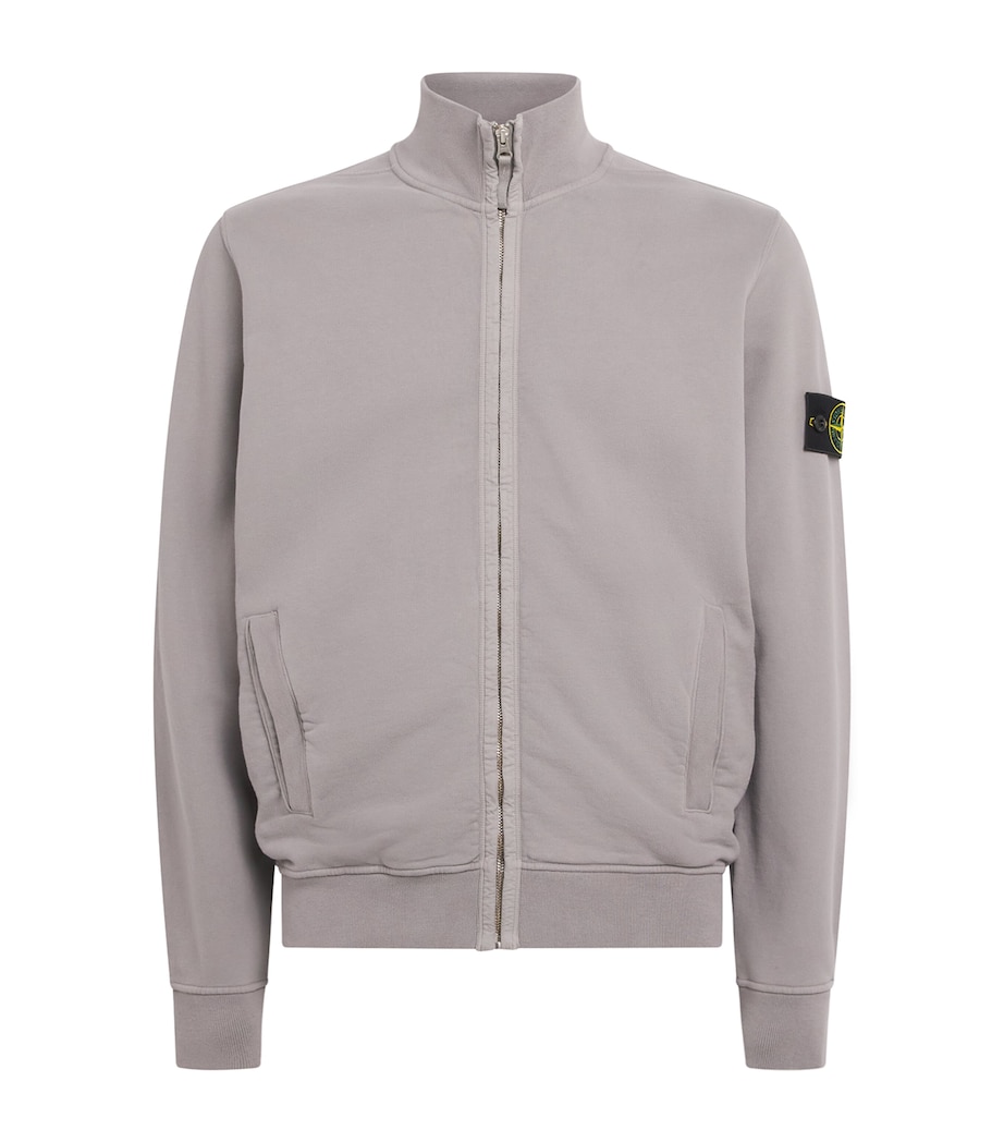 Stone Island Mens Organic Cotton Track Jacket Image 1