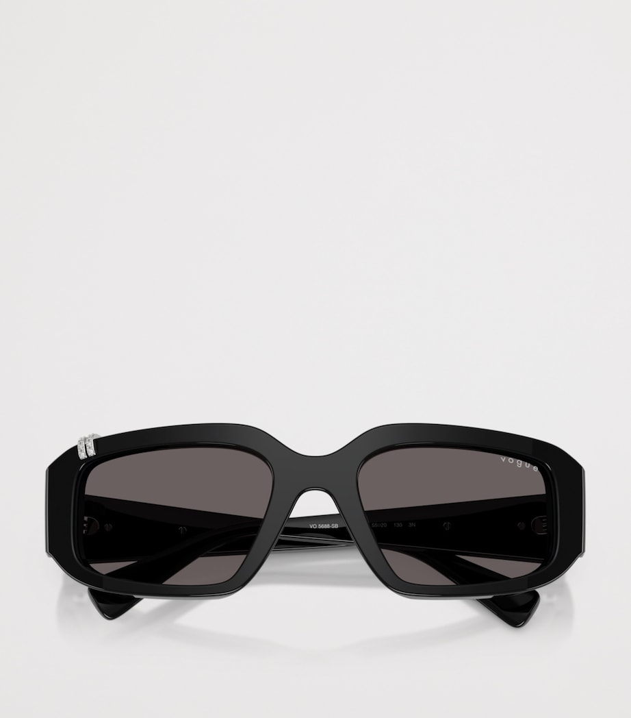 Vogue Rhinestone Irregular Sunglasses Image 5