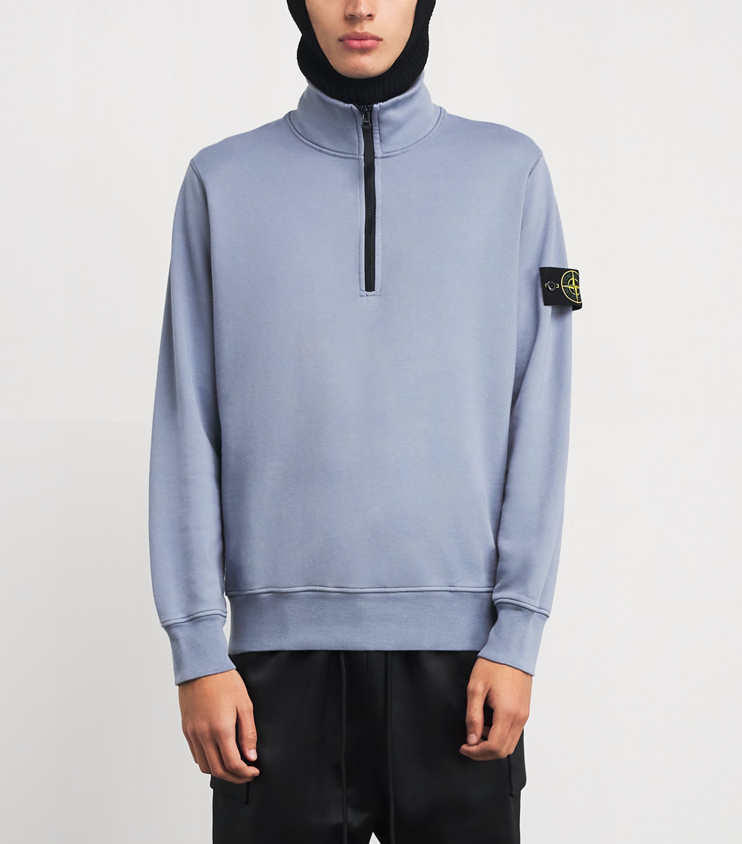Cotton Half-Zip Compass Sweatshirt V0024 Image 3