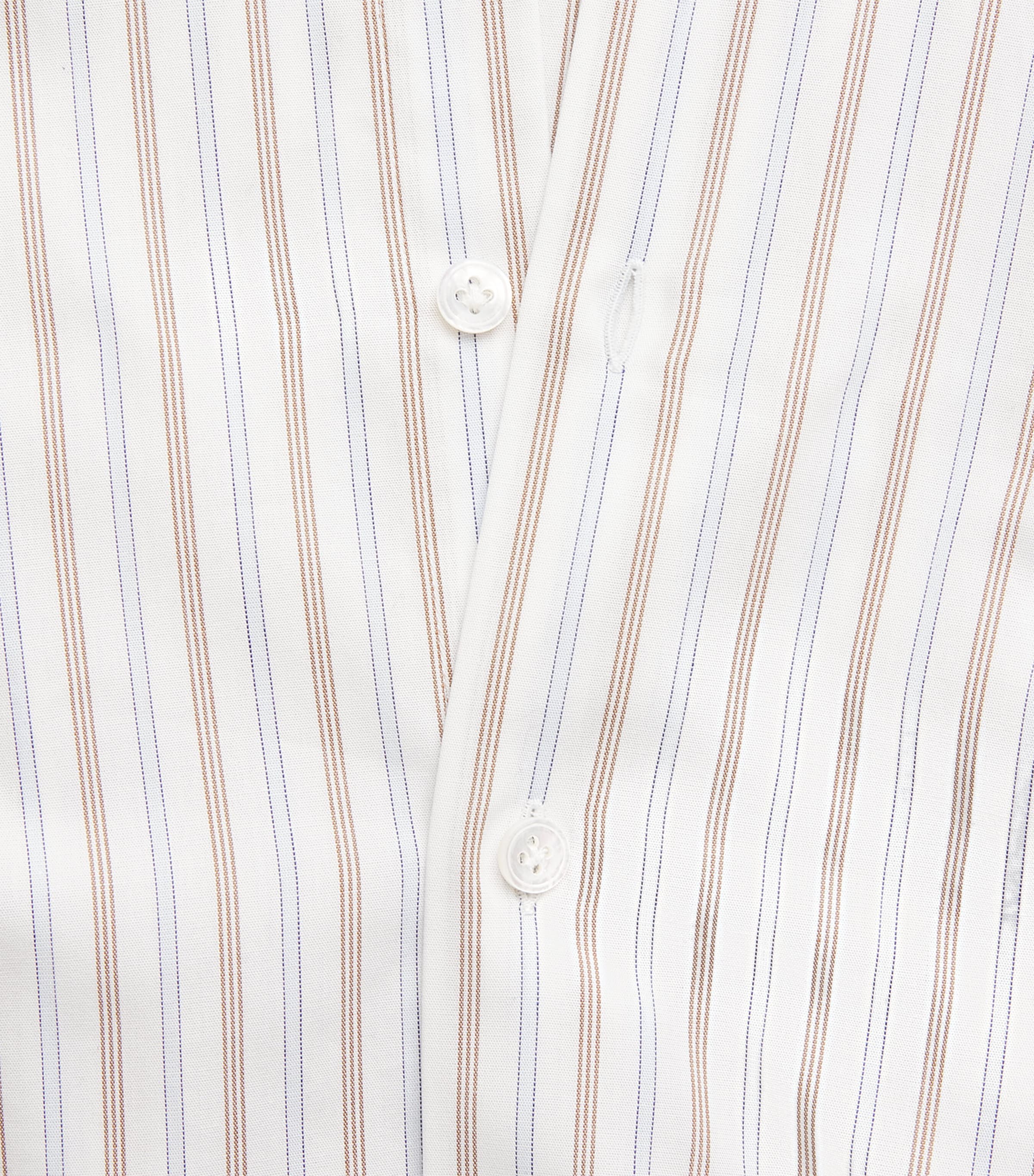 Lardini Mens Cotton Stripe Shirt Stripes Brown Image 6